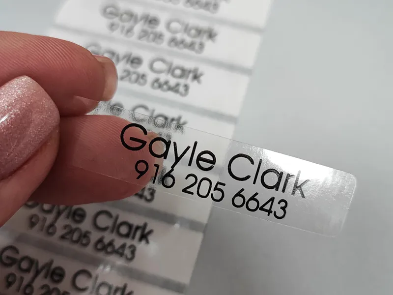 Custom Clear Sticker Manufacturer Direct Factory Printing China